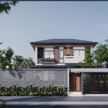 mau biet thu hien dai 2 tang PH Villa